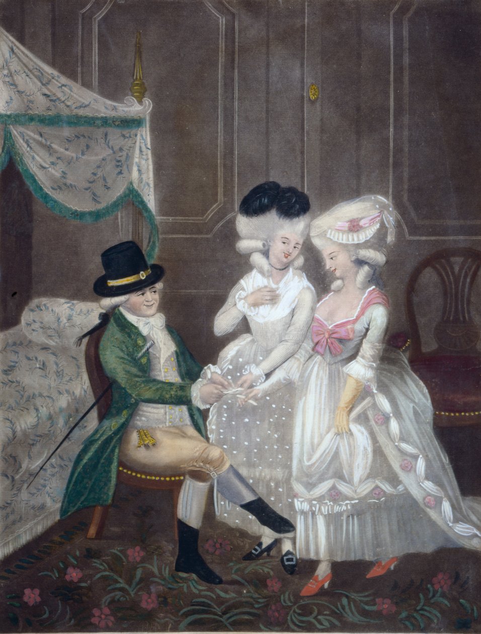 Glädjens damer, 1781 av English School