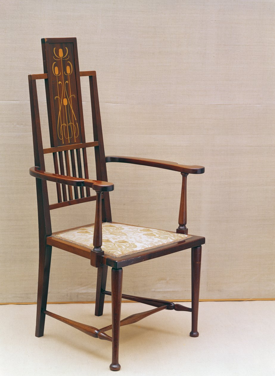 Liberty & Co. stol (satinwood) av English School