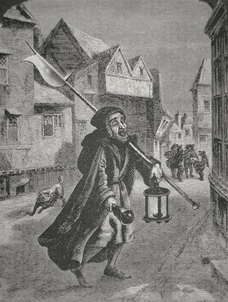 London Watchman of the 17th century (gravyr) av English School
