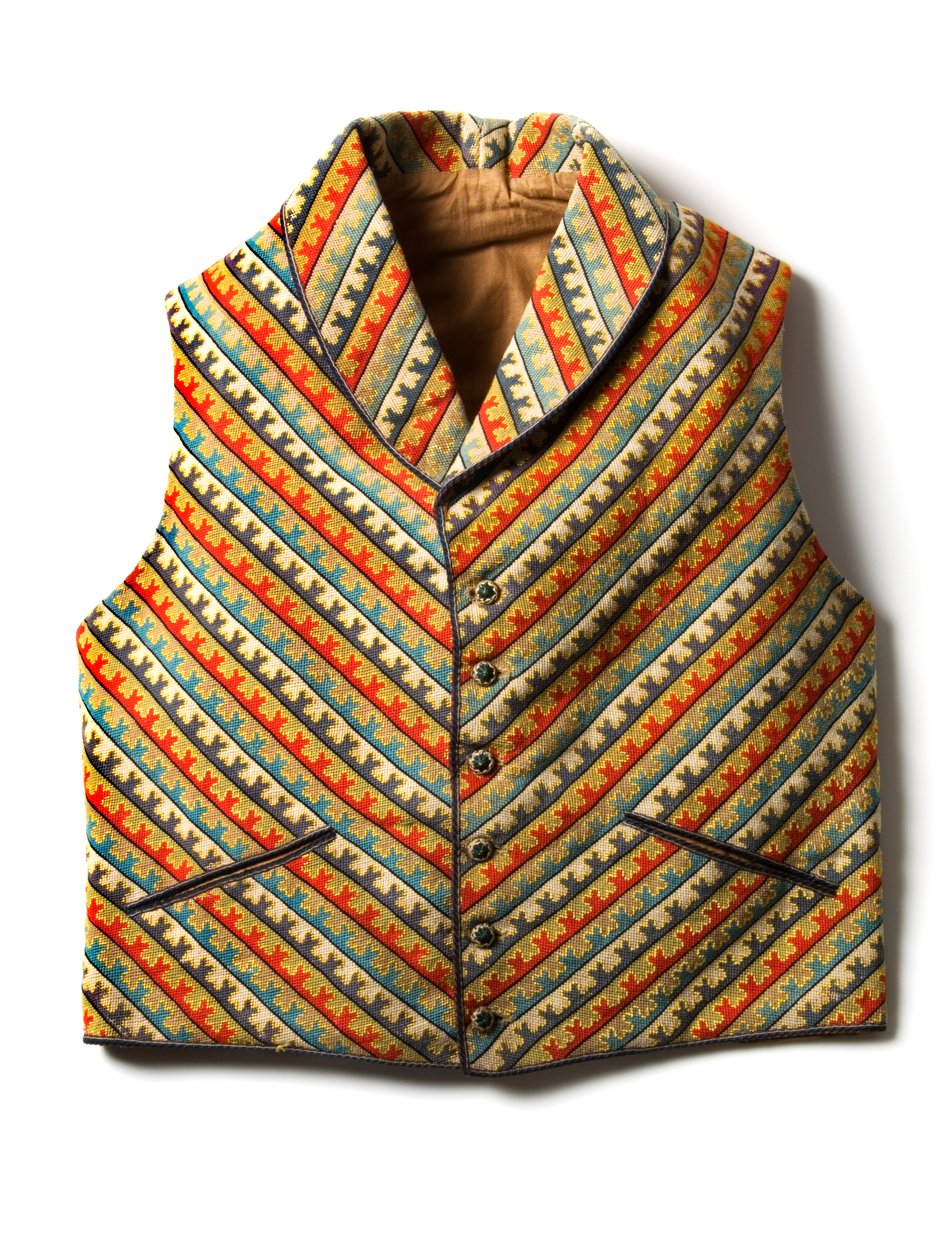 Herrväst, 1840-tal (broderad canvas) av English School