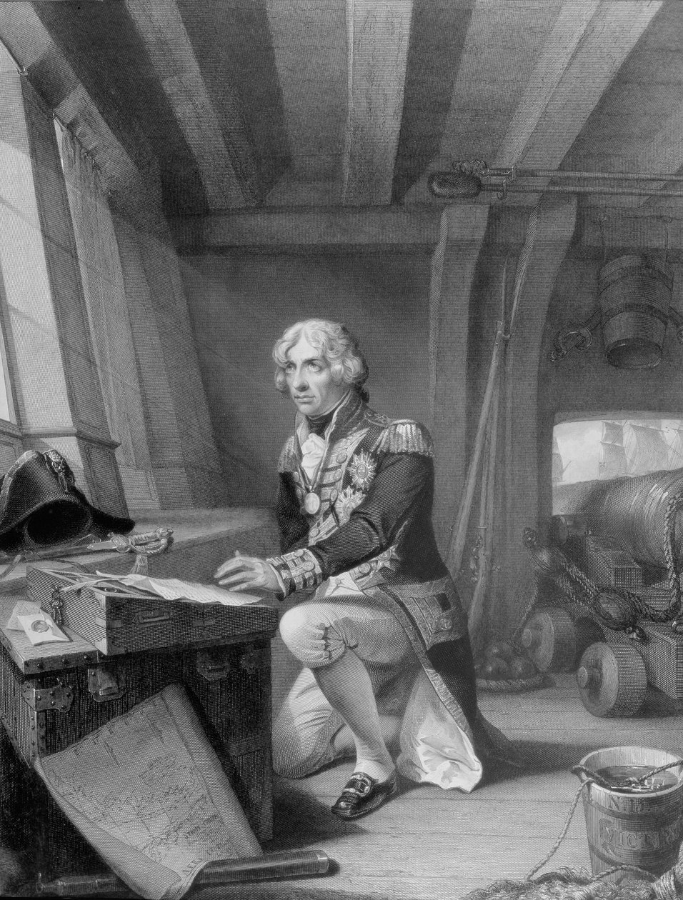 Nelson vid bönen av English School