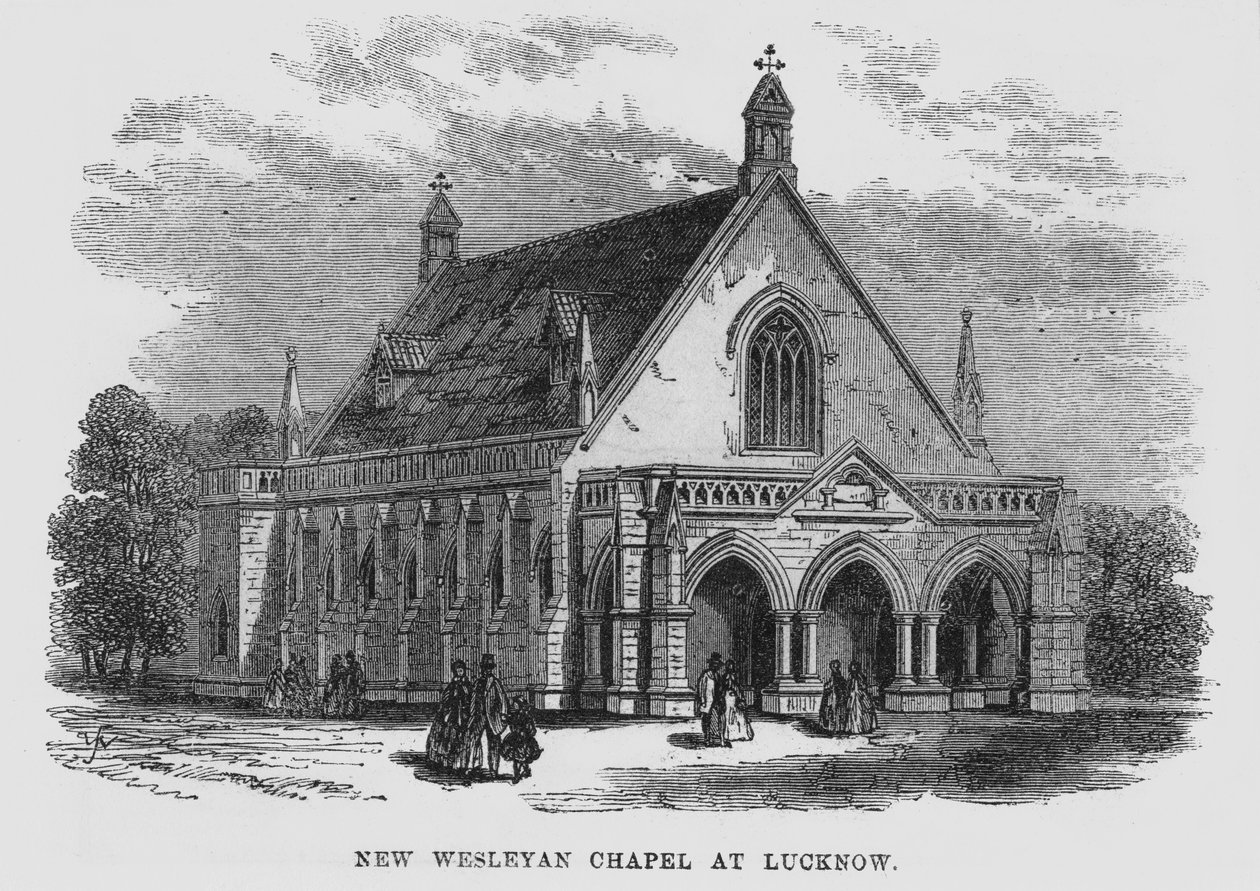 Nya Wesleyan Chapel i Lucknow av English School