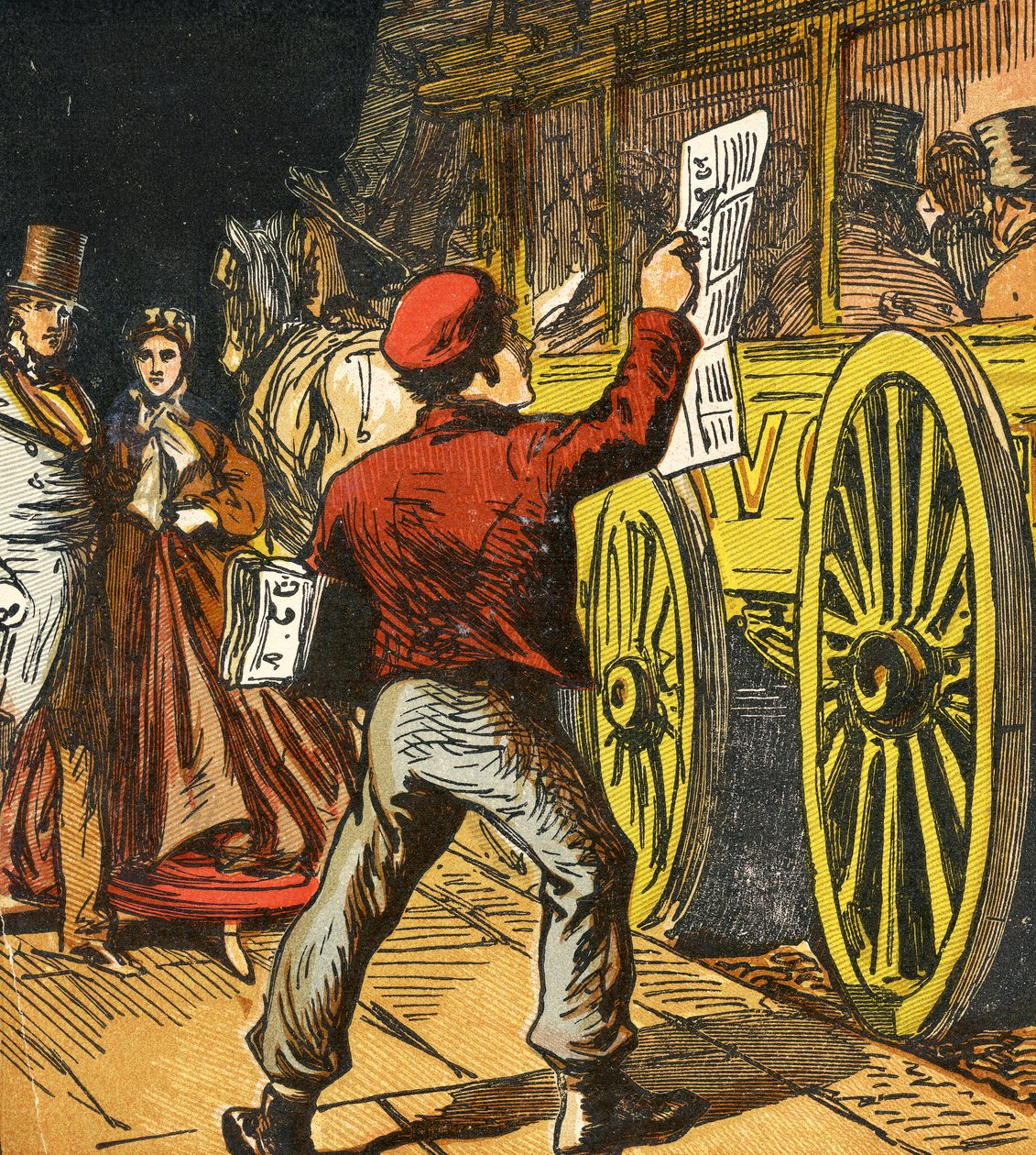 Tidningspojke, 1867 av English School
