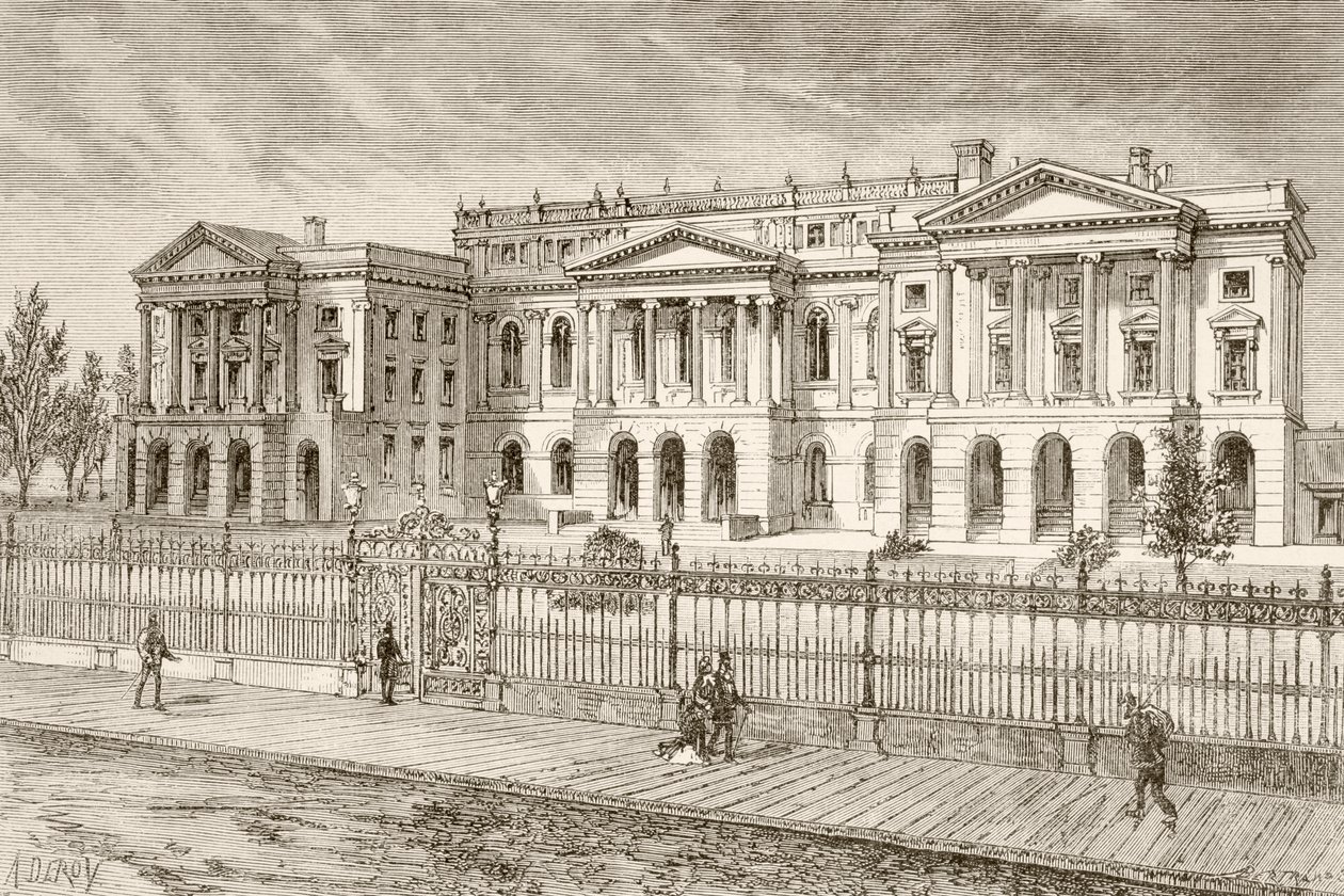 Osgoode Hall, Toronto, Kanada (litho) av English School