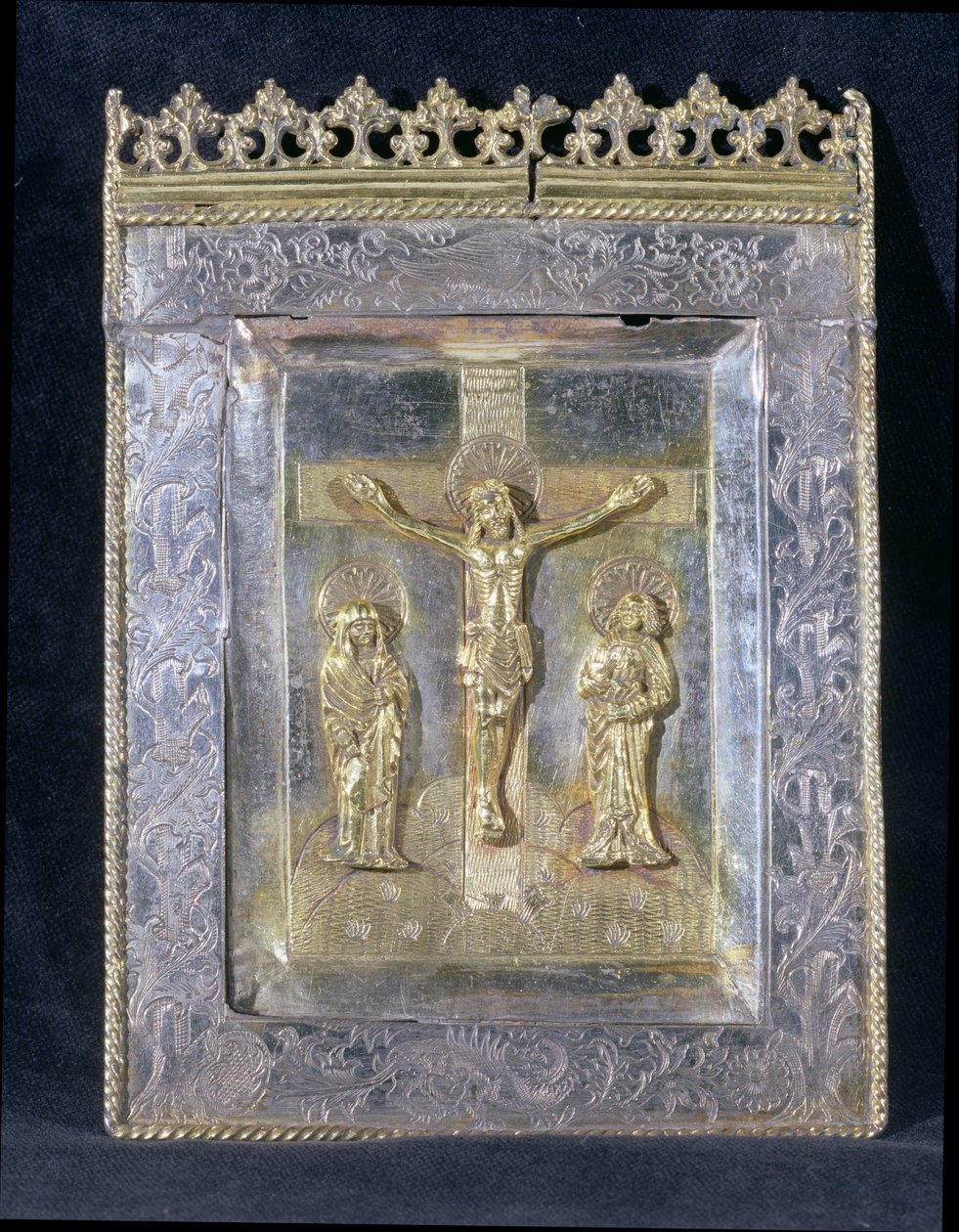 Pax, c.1500 (förgyllt trä) av English School