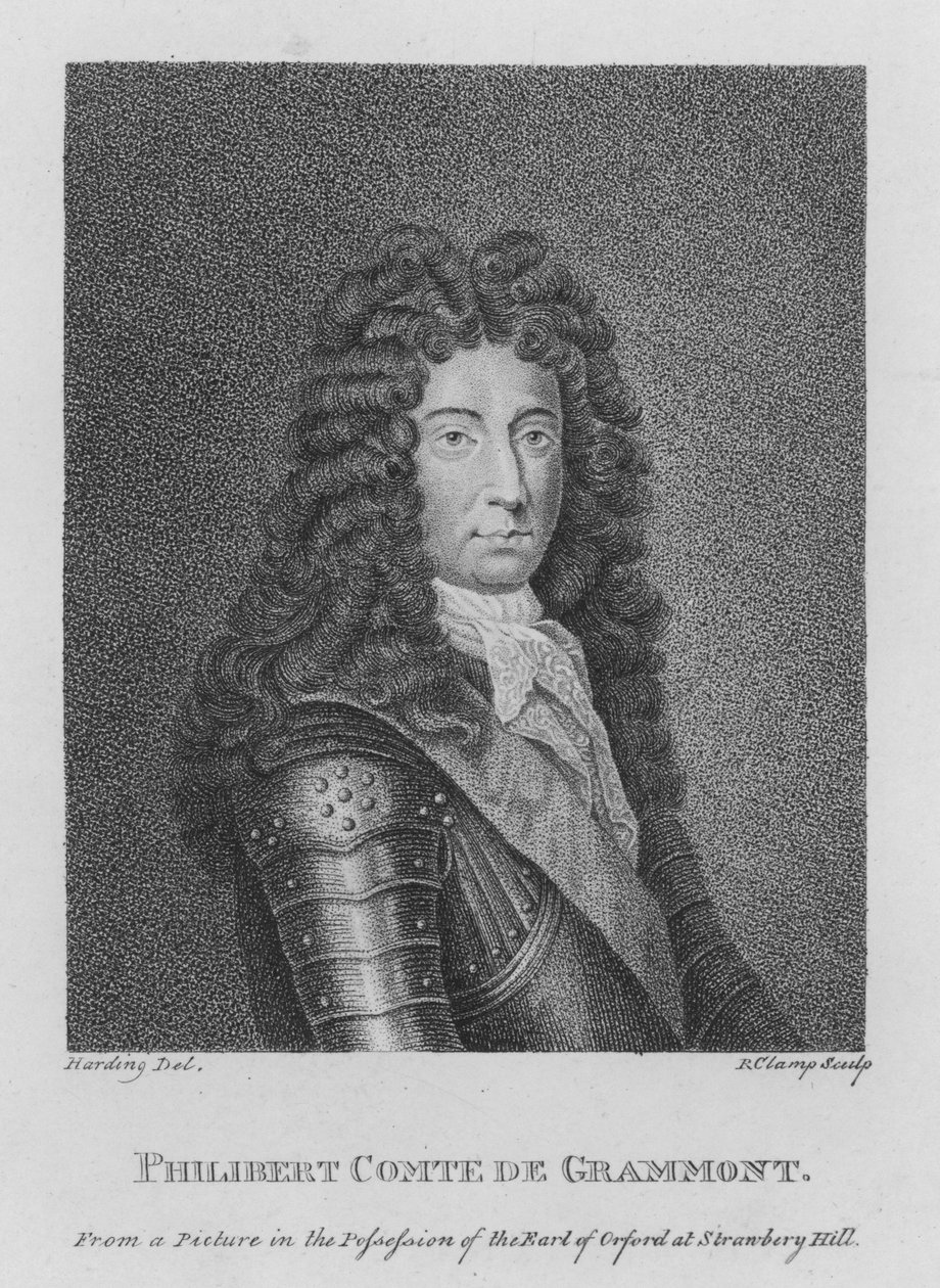 Philibert Comte de Grammont (gravyr) av English School
