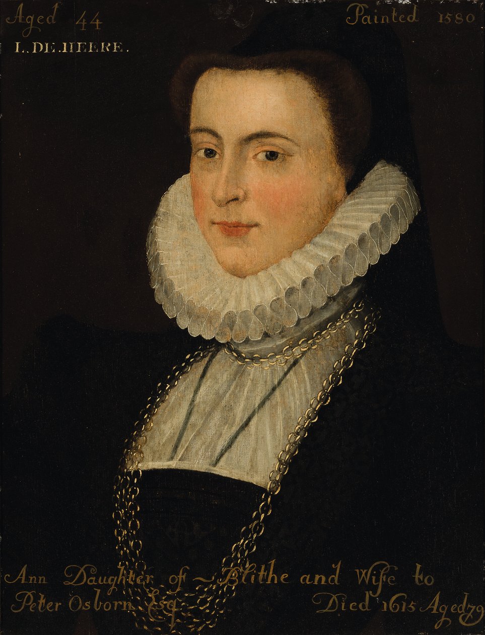 Porträtt av Anne Blythe av English School
