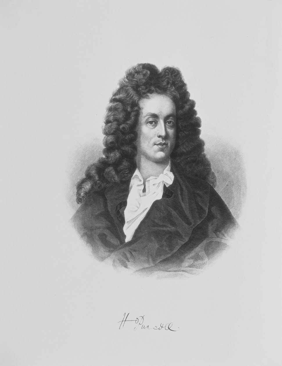 Porträtt av Henry Purcell (1659-95) av English School