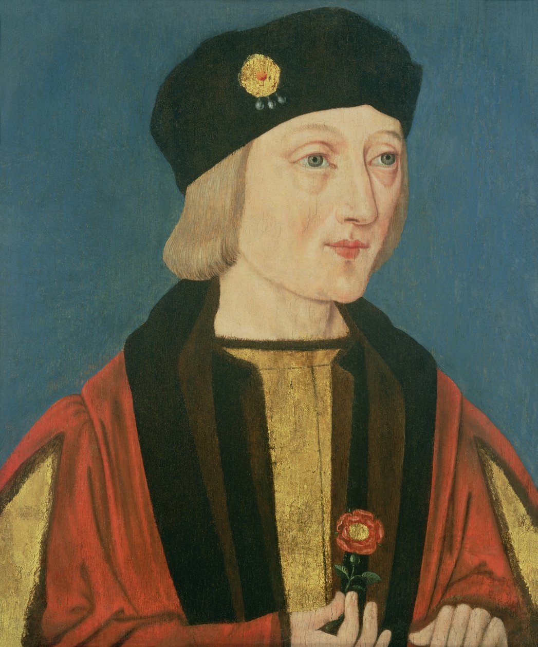 Porträtt av Henrik VII (1457-1509), c.1510-20 av English School