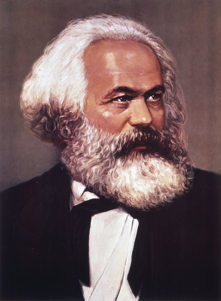 Porträtt av Karl Marx av English School