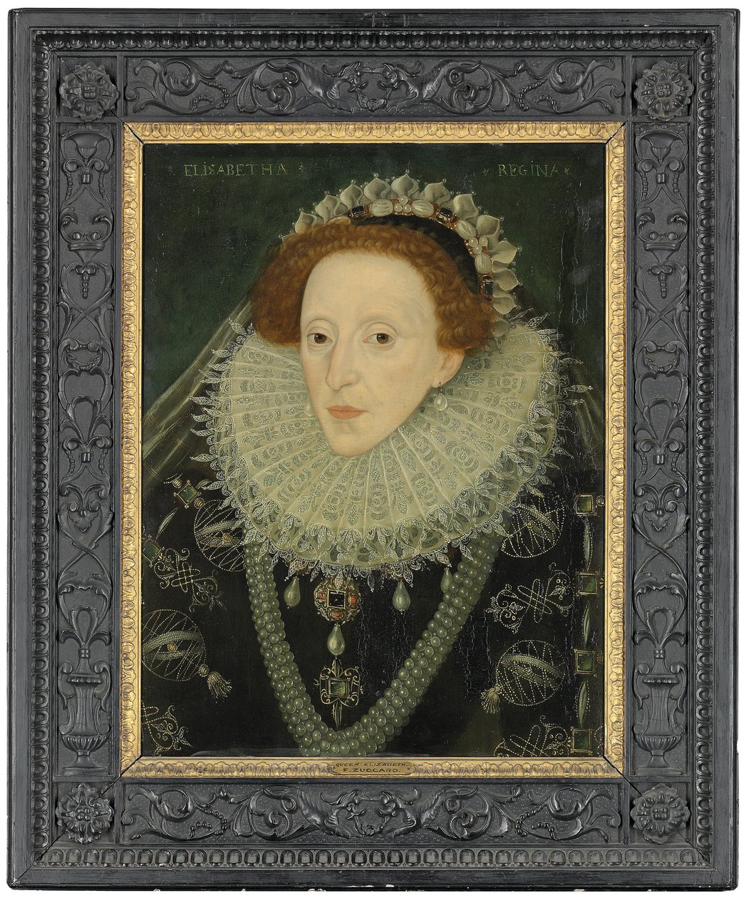 Porträtt av drottning Elizabeth I, ca 1580 av English School
