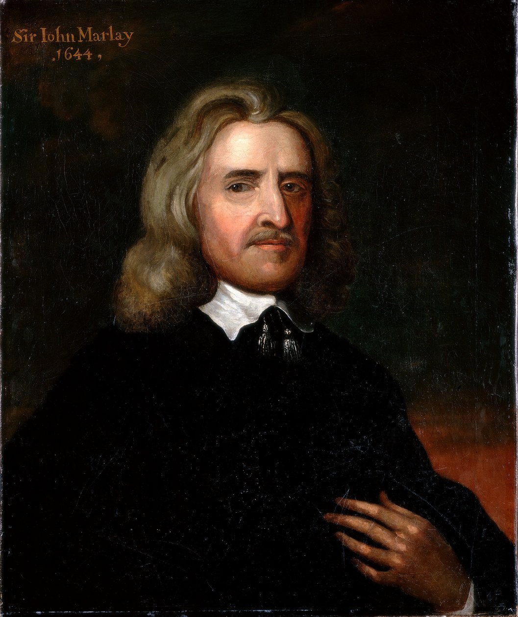 Porträtt av Sir John Marlay, 1644 av English School