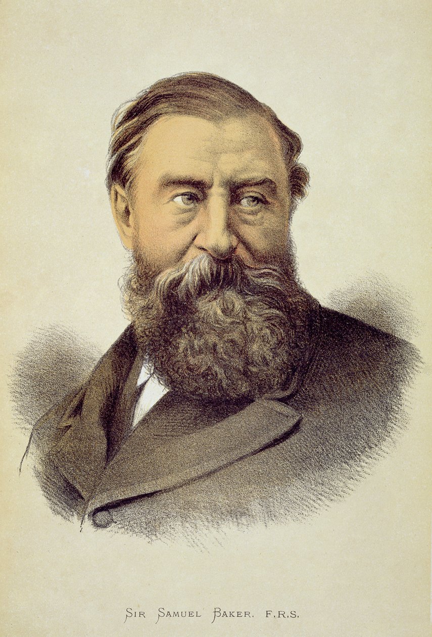 Porträtt av Sir Samuel Baker (1821-93) av English School