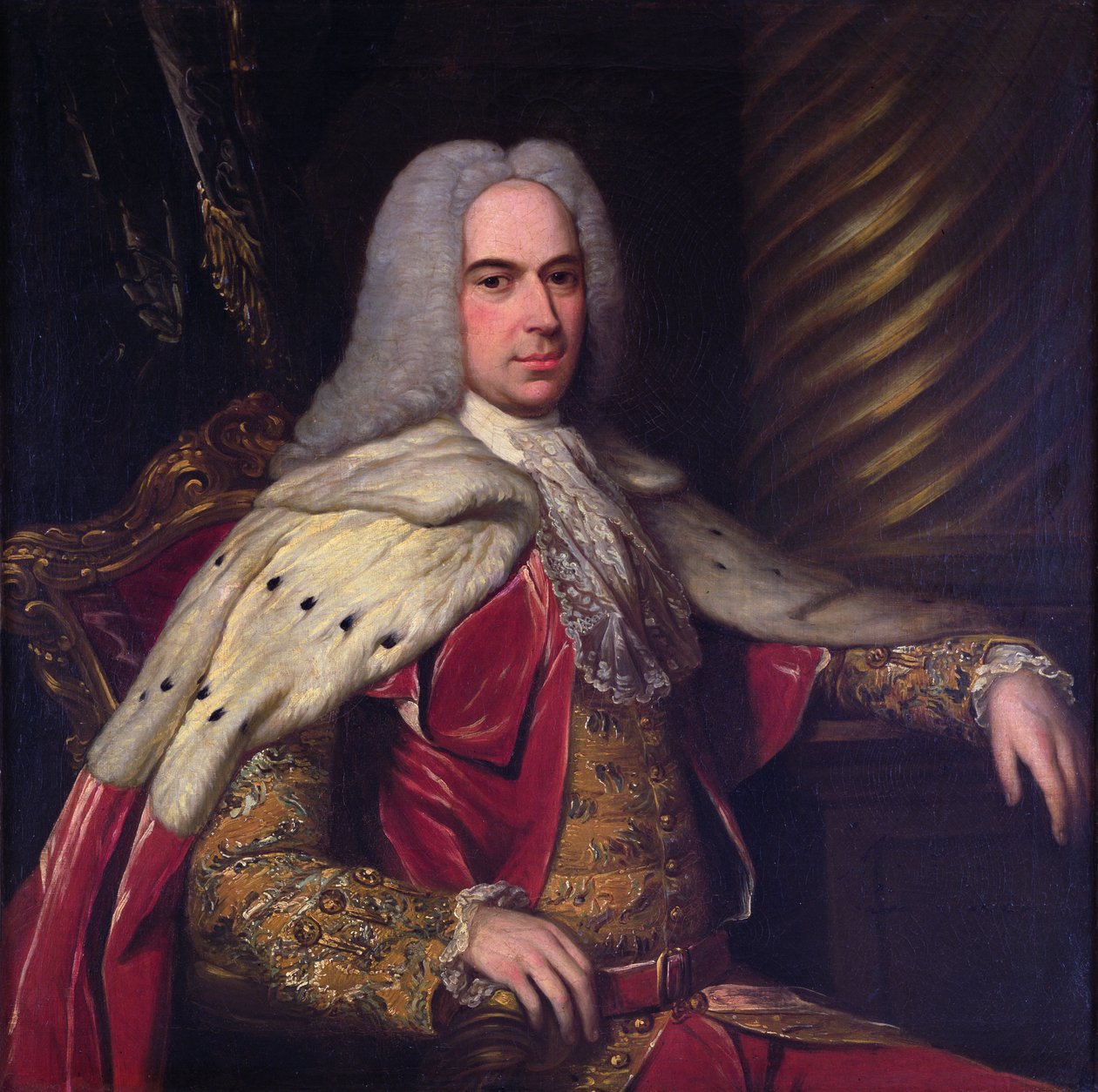 Porträtt av Thomas, 1:e Viscount Gage av English School