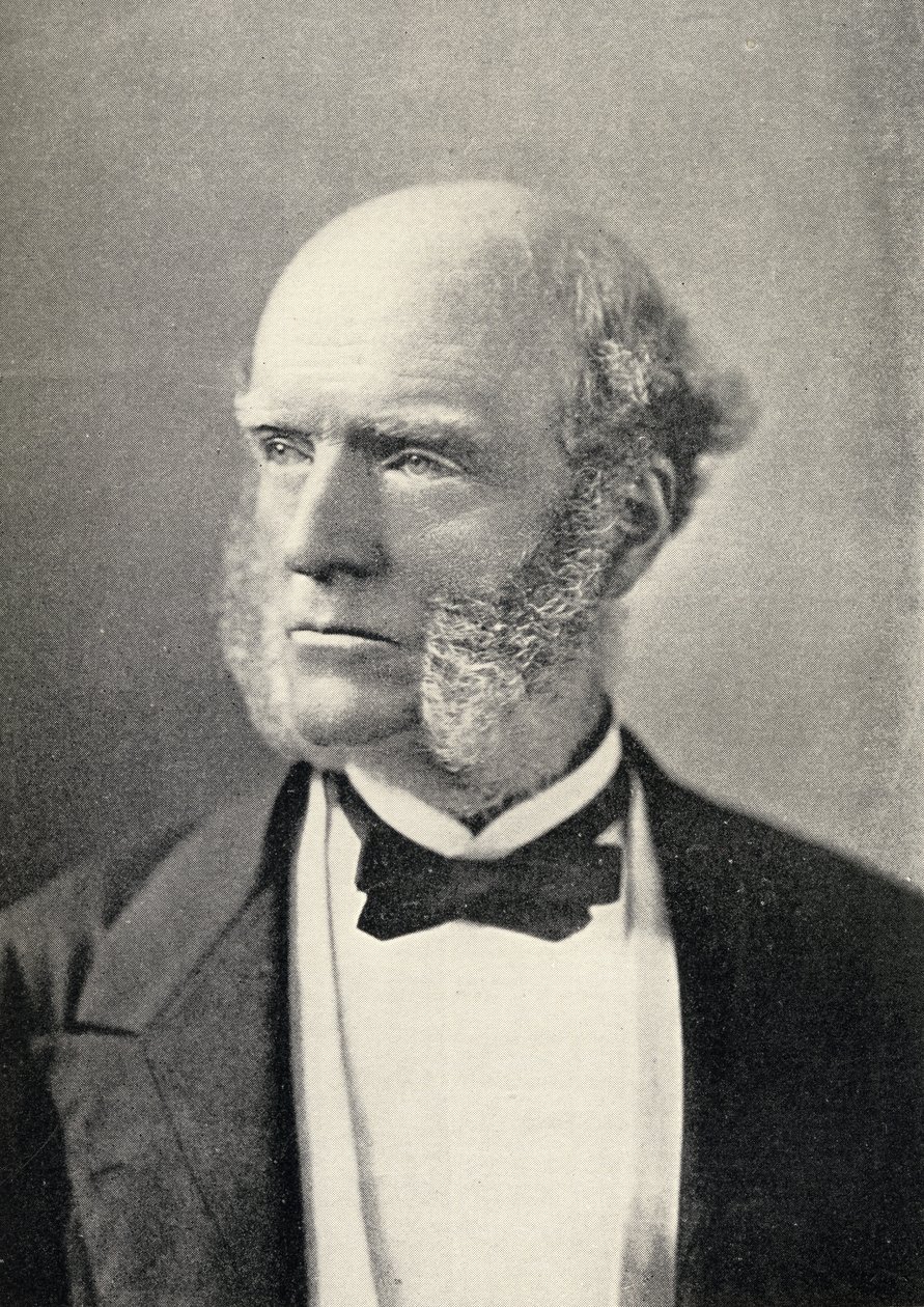 Porträtt av Thomas Hughes (1822-96) av English School