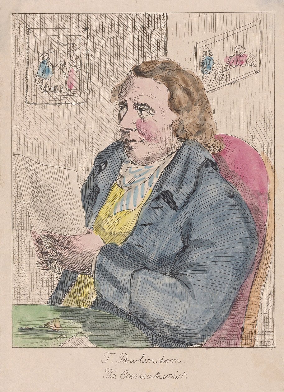 Porträtt av Thomas Rowlandson av English School