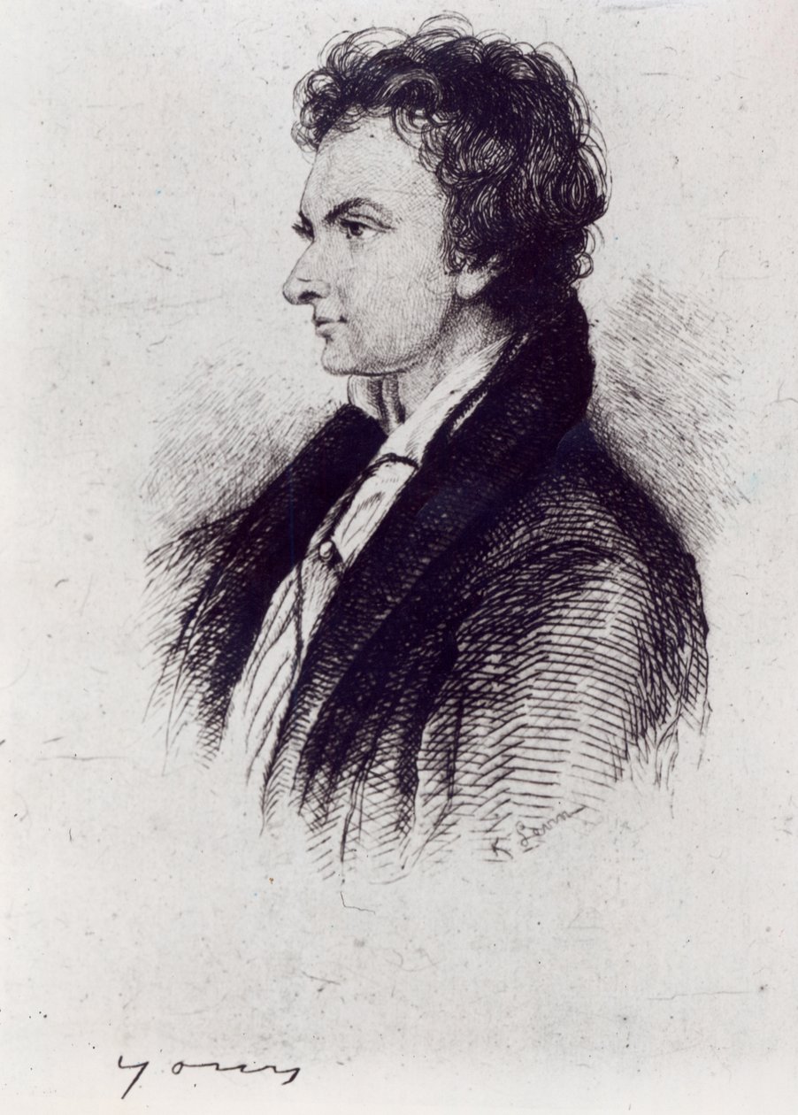 Porträtt av William Hazlitt av English School