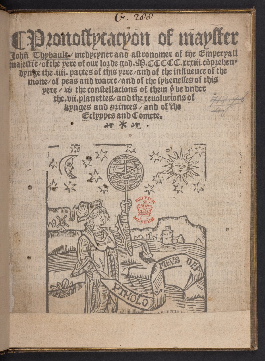 Pronostycacyon av borgmästaren John Thybault av English School