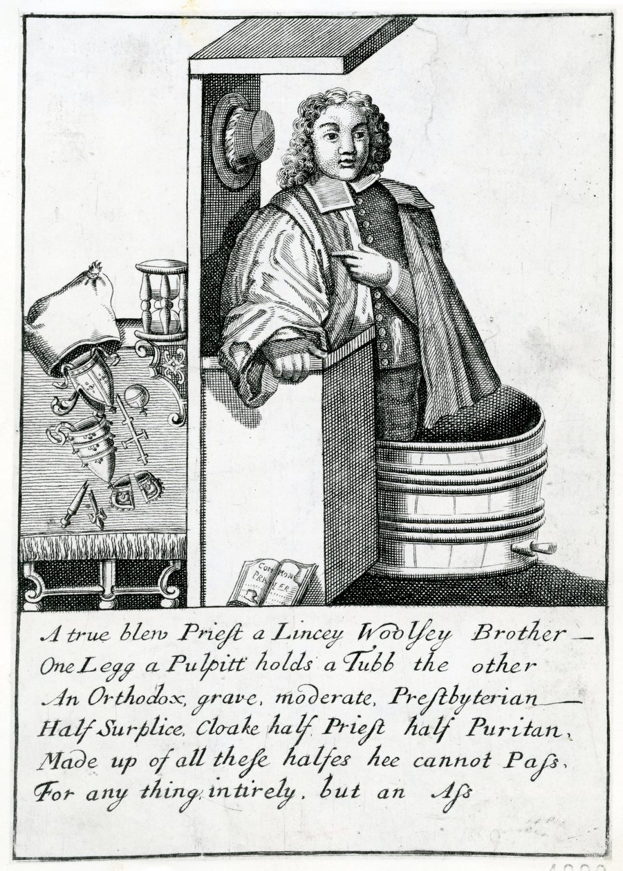 Predikstolssatir, 1689 av English School