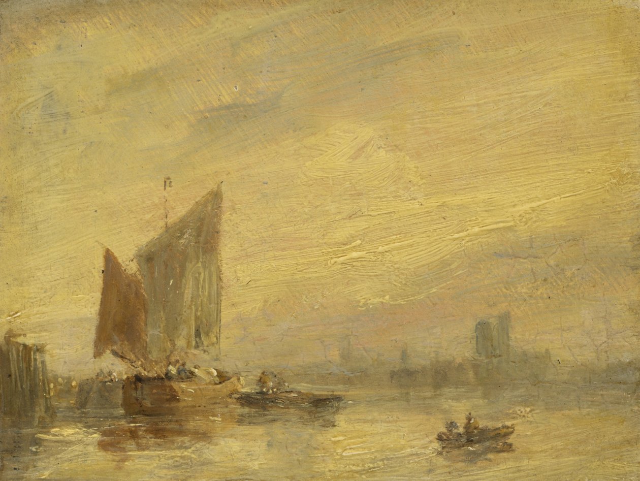 River Scene, Rouen av English School