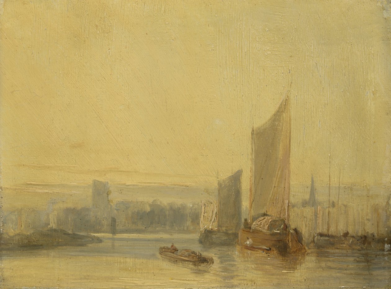 River Scene, Rouen av English School