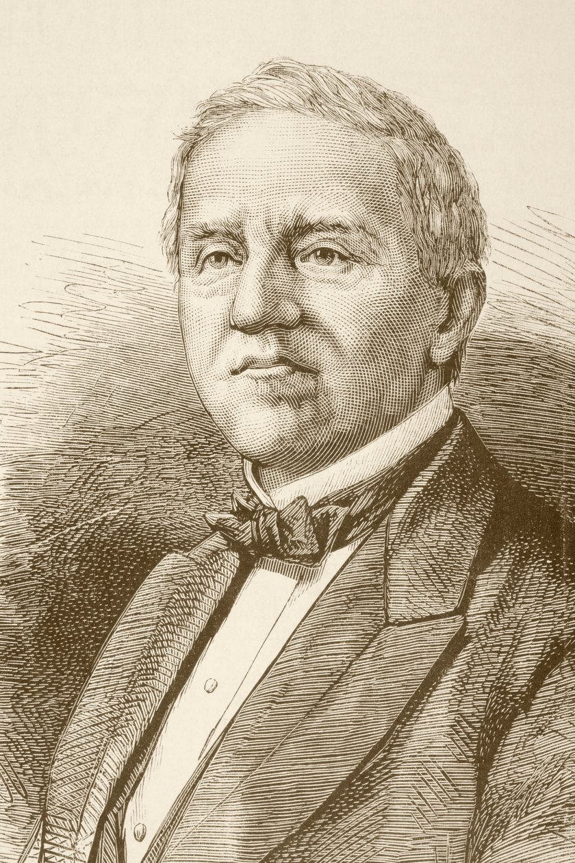 Samuel J. Tilden (litho) av English School