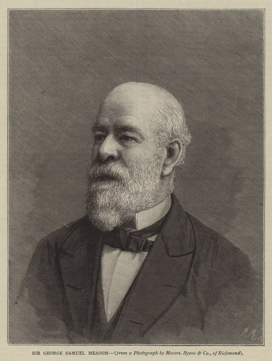 Sir George Samuel Measom (gravyr) av English School