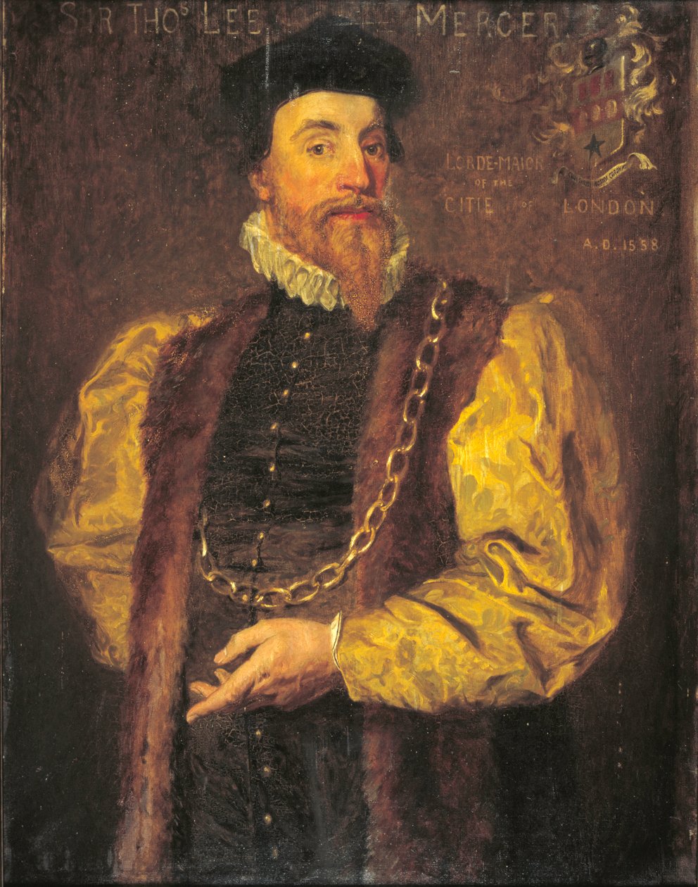 Sir Thomas Leigh, 1558 av English School