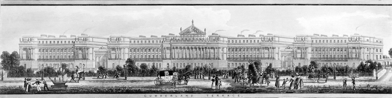 Cumberland Terrace, 1831 av English School