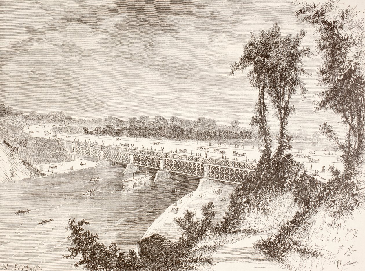 Girard Point Bridge (litho) av English School