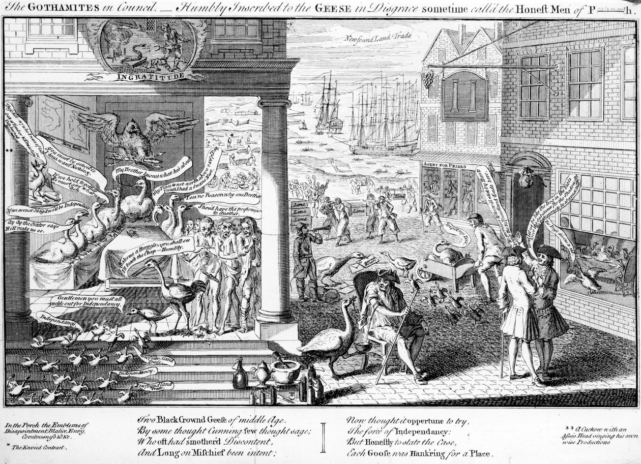 Gothamiterna i rådet, 1761 av English School