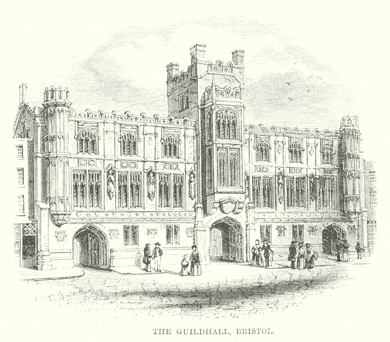 The Guildhall, Bristol (gravyr) av English School