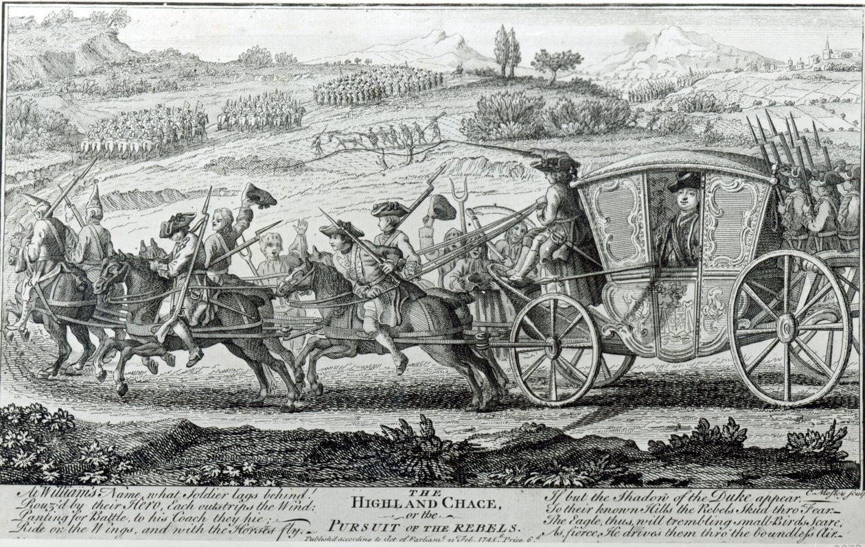 The Highland Chase, 21 februari 1745 av English School