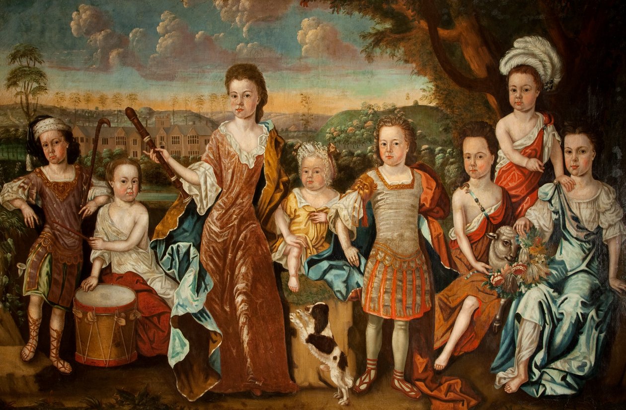 Familjen Strachey, ca 1710 av English School