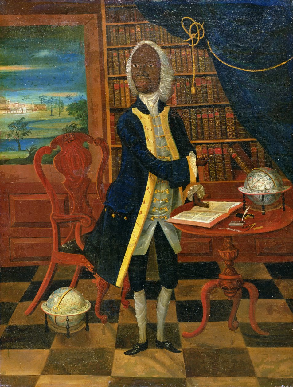 The black Scholar of Jamaica, c.1740 av English School