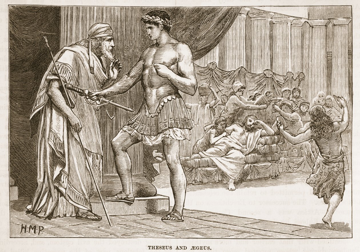 Theseus och Aegeus av English School