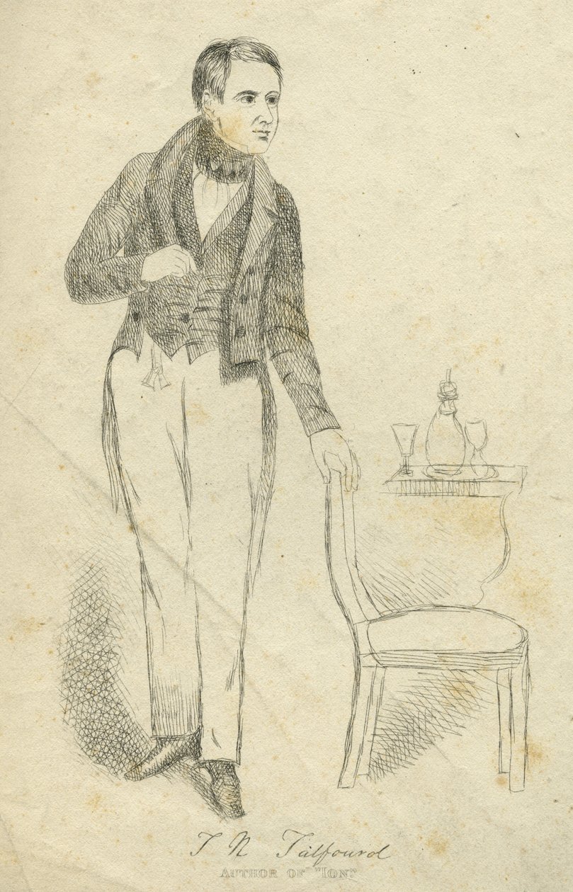 Thomas Noon Talfourd (etsning) av English School