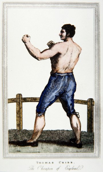 Tom Cribb (färg litho) av English School