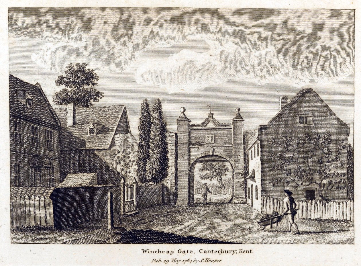 Utsikt över Wincheap Gate, 1784 av English School