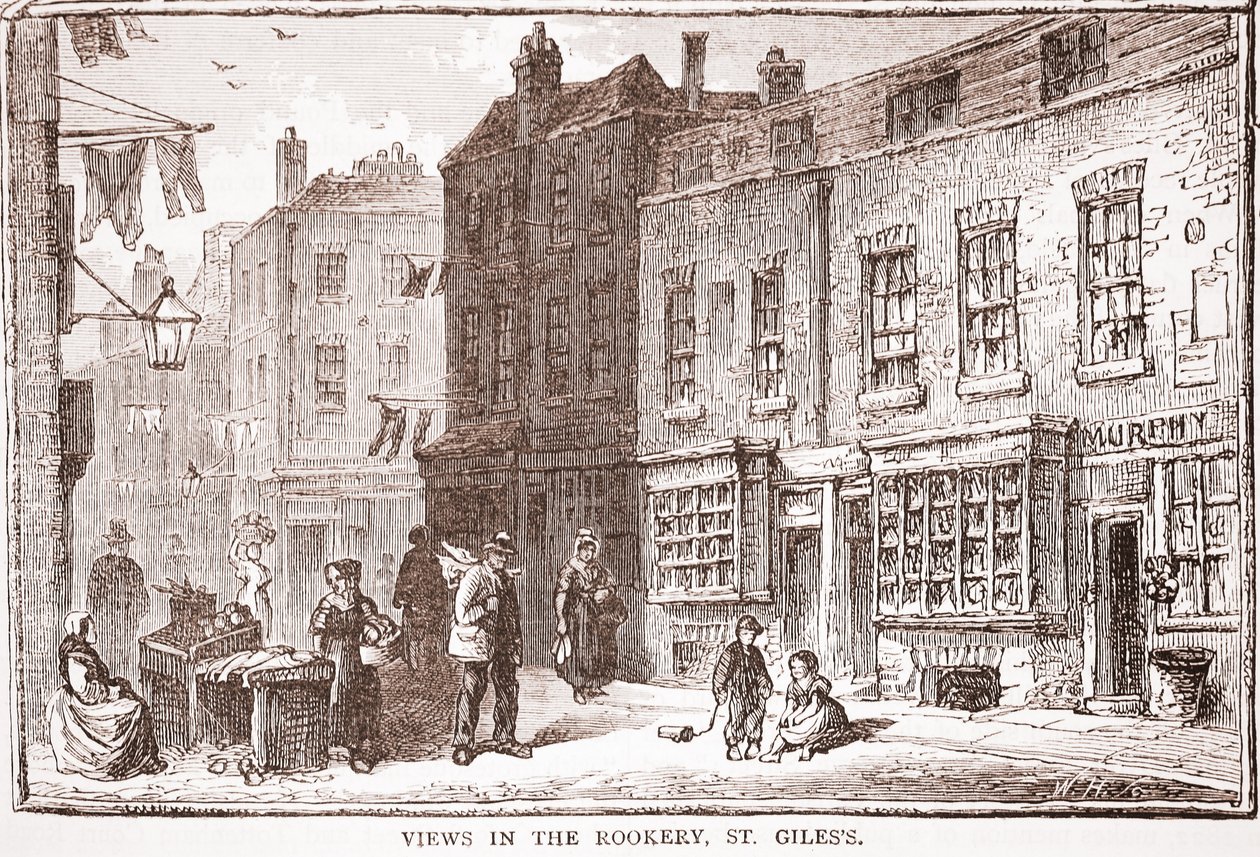 Utsikt i Rookery, St. Giles av English School