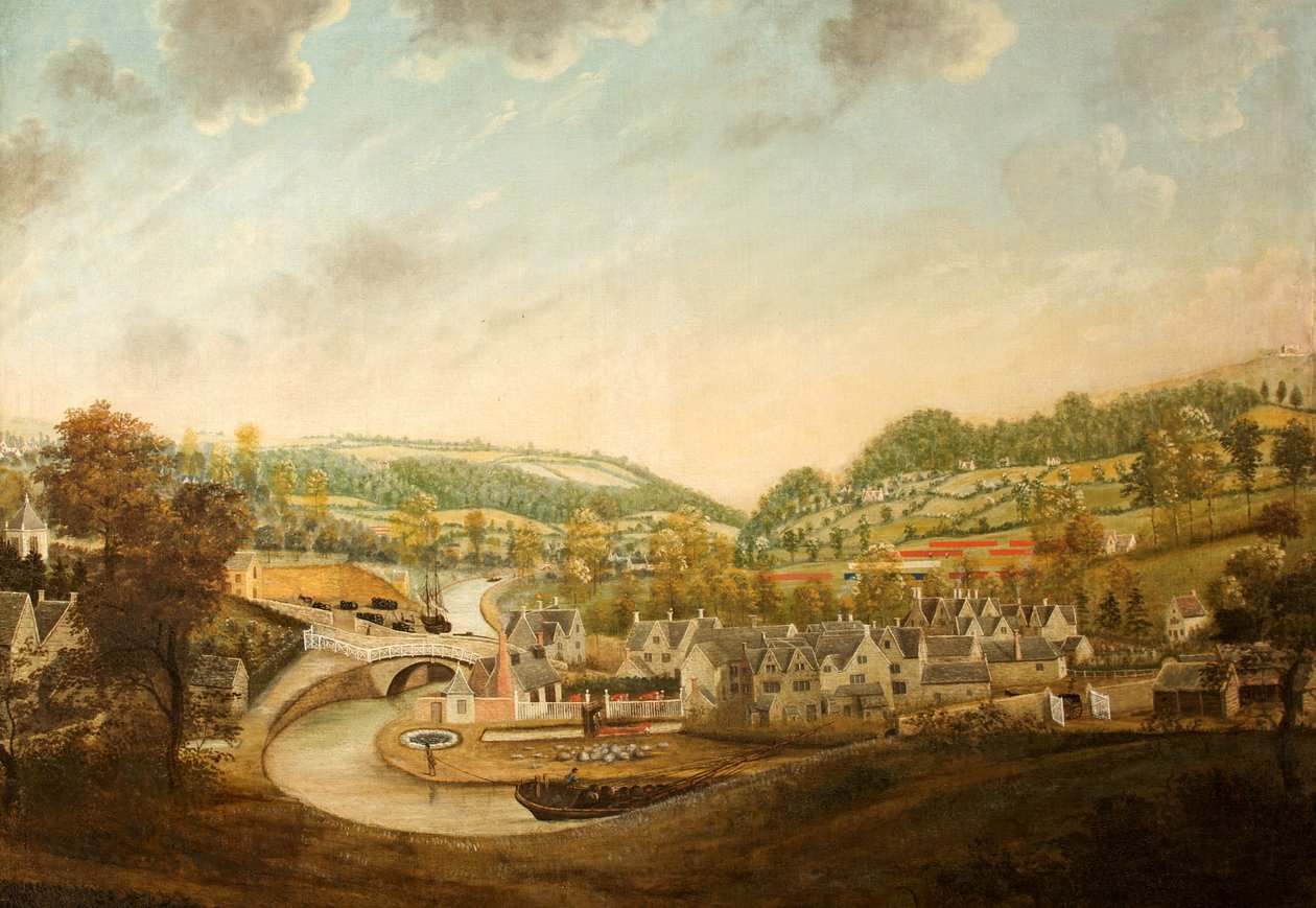 Wallbridge, Gloucestershire, ca 1790 av English School