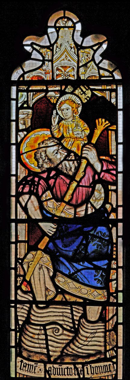 Window Ew föreställande St Christopher av English School