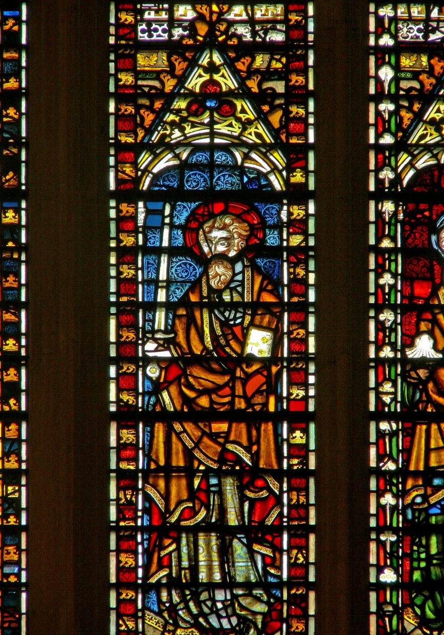 Window Ww föreställande St Paul? av English School