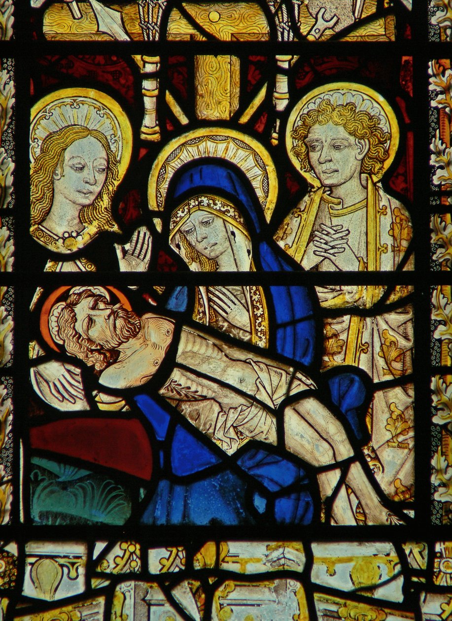 Fönster föreställande Pieta av English School