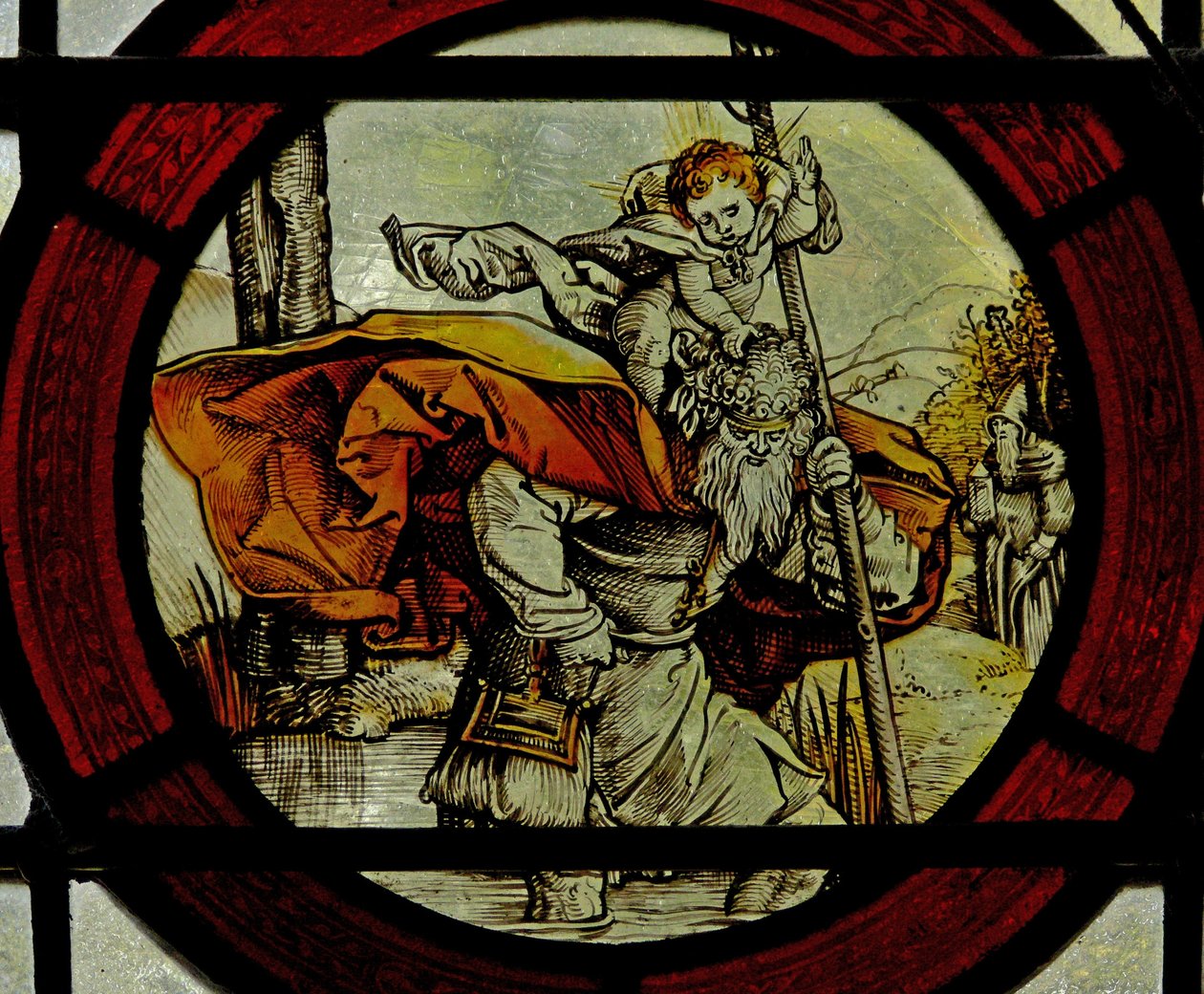 Fönster föreställande St Christopher av English School
