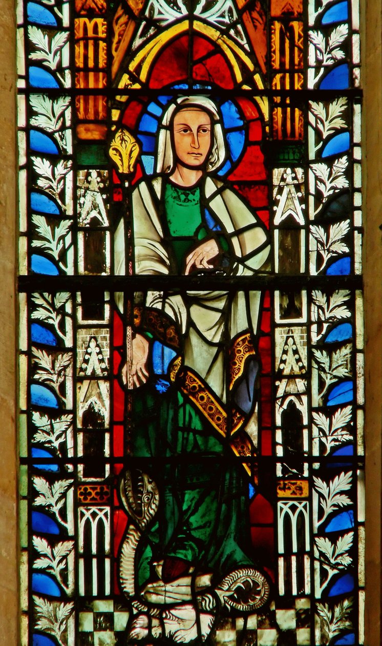 Fönster föreställande St. Margaret av English School