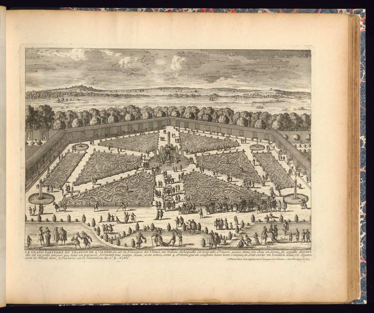 Tryck (Frankrike), ca. 1660 av Engraved by Gabriel Perelle