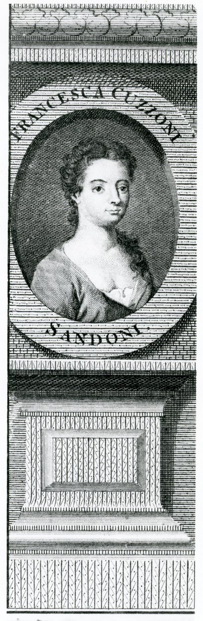Francesca Cuzzoni (1696-1778) av Enoch Seeman