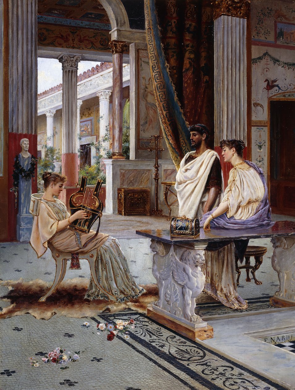Musikalisk eftermiddag, Pompeji av Enrico Nardi