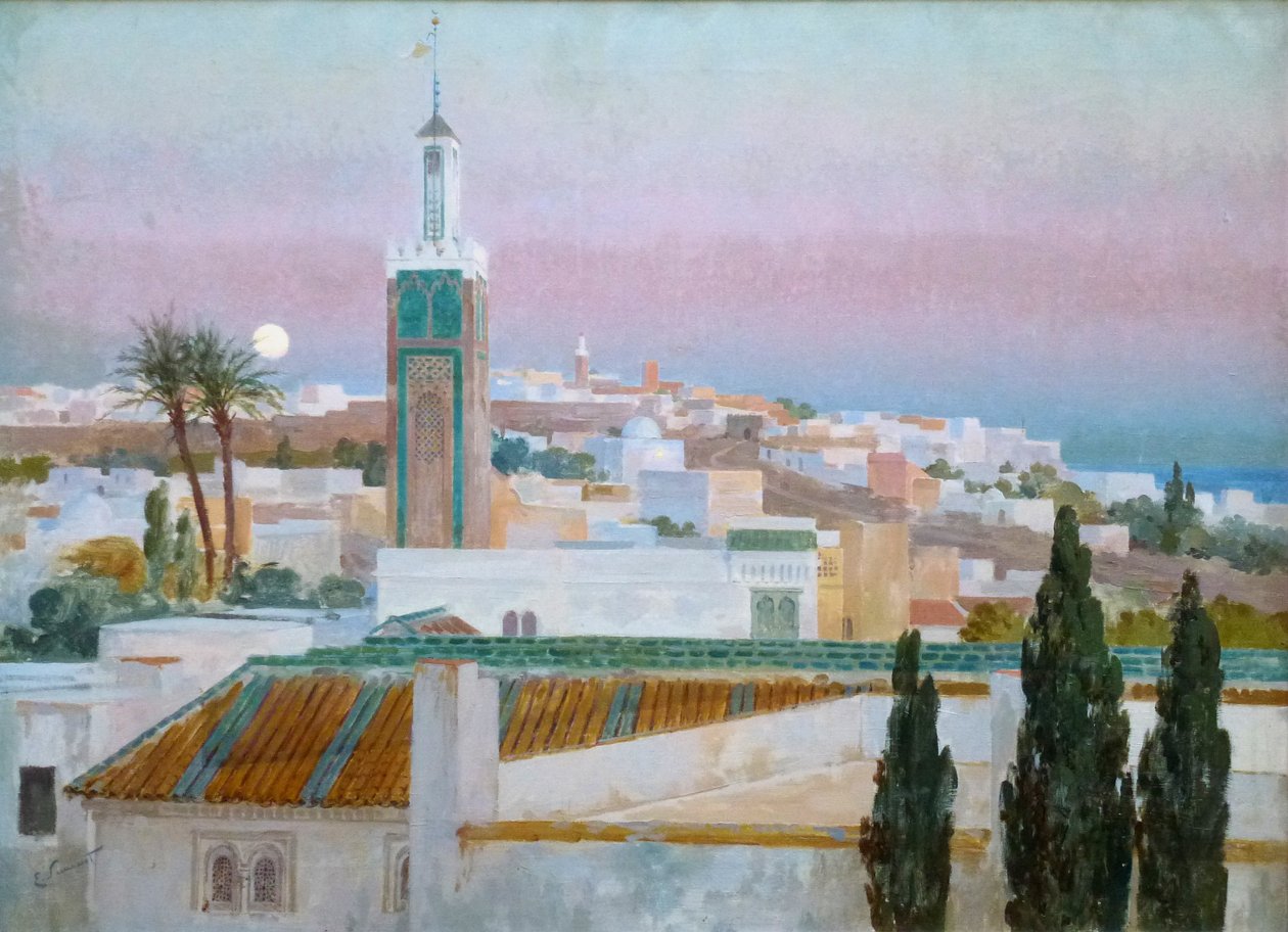  Atardecer en TangerTangier at dusk av Enrique Simonet